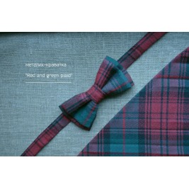 СТИЛЬНИЙ МЕТЕЛИК В КЛІТИНКУ RED AND GREEN PLAID