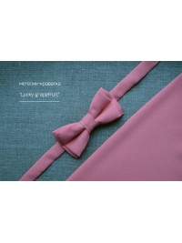 СТИЛЬНЫЙ РОЗОВЫЙ ГАЛСТУК-БАБОЧКА LUCKY GRAPEFRUIT