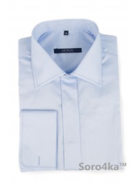 Блакитна сорочка на запонки Middle fit Astron