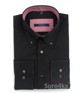 Стильна чорна сорочка Middle fit Astron