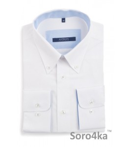 Стильна біла сорочка Middle fit Astron