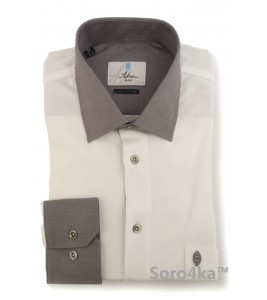 Біла сорочка поло Slim Fit Astron на довгий рукав