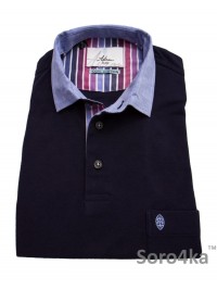 Синя Сорочка Polo Astron на короткий рукав