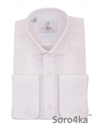 Біла приталена сорочка Slim fit Astron