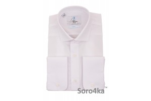 Біла приталена сорочка Slim fit Astron