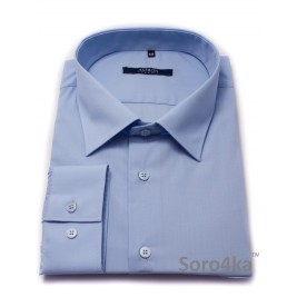 БОЛЬШАЯ ГОЛУБАЯ РУБАШКА MIDDLE FIT ASTRON BLUE PLAIN