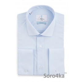 ГОЛУБАЯ ПРИТАЛЕННАЯ РУБАШКА SLIM FIT ASTRON LIGHT BLUE SIMPLE