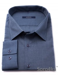 БОЛЬШАЯ СИНЯЯ РУБАШКА MIDDLE FIT ASTRON BLUE NARROW