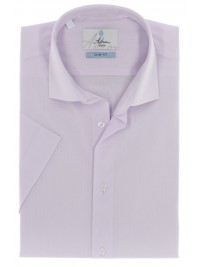 СВЕТЛО-ФИОЛЕТОВАЯ ПРИТАЛЕННАЯ РУБАШКА ASTRON SLIM FIT С КОРОТКИМ РУКАВОМ