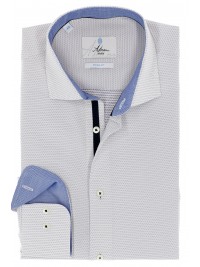 СТИЛЬНАЯ БЕЛАЯ РУБАШКА В РИСУНОК ASTRON MIDDLE FIT