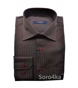 Сорочка Middle Fit Astron Grey&Red Stripe