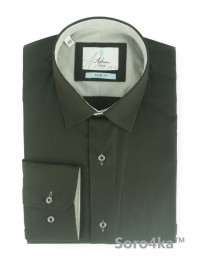 ЧЕРНАЯ СТИЛЬНАЯ РУБАШКА SLIM FIT ASTRON