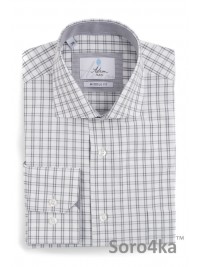 Сорочка сіра в клітинку Middle fit Astron