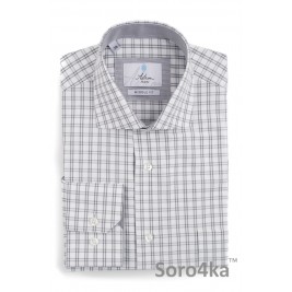 Сорочка сіра в клітинку Middle fit Astron