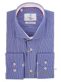 СИНЯ СОРОЧКА В БІЛУ СМУЖКУ ASTRON MIDDLE FIT