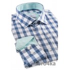 СТИЛЬНАЯ РУБАШКА В СИНЮЮ КЛЕТОЧКУ ASTRON MIDDLE FIT