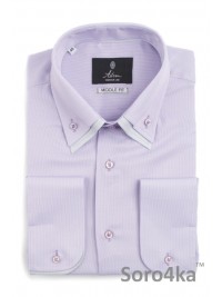 ФІОЛЕТОВА НАПІВ-ПРИТАЛЕНА СОРОЧКА MIDDLE FIT ASTRON LIGHT COMBI COLLAR