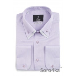 ФІОЛЕТОВА НАПІВ-ПРИТАЛЕНА СОРОЧКА MIDDLE FIT ASTRON LIGHT COMBI COLLAR