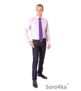 Сорочка Middle Fit Astron White&Purple Stripe