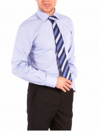 Голуба сорочка Middle Fit Astron Light Blue Stripe (останній розмір 38)