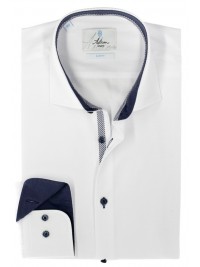 СТИЛЬНА ТЕКСТУРНА БІЛА СОРОЧКА SLIM FIT ASTRON DIAMOND