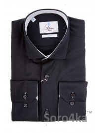 ТЕМНО-СИНЯЯ ТЕКСТУРНАЯ РУБАШКА SLIM FIT ASTRON