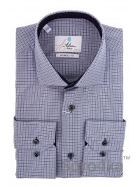 СІРО-БЛАКИТНА СОРОЧКА В КЛІТИНКУ ASTRON MIDDLE FIT