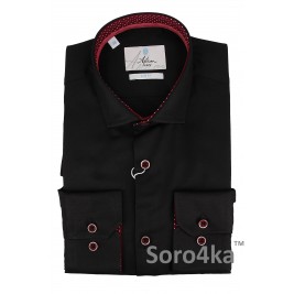 СТИЛЬНА ЧОРНА СОРОЧКА Slim fit Astron СТИЛЬНА ЧОРНА СОРОЧКА Slim fit Astron