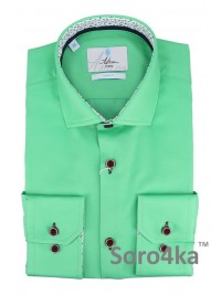 ЗЕЛЕНА ПРИТАЛЕНА СОРОЧКА ASTRON SLIM FIT