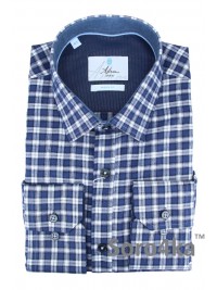 СИНЯЯ РУБАШКА В КЛЕТОЧКУ ASTRON MIDDLE FIT FLANNEL