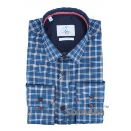 БЛАКИТНА СОРОЧКА В КЛІТИНКУ ASTRON MIDDLE FIT FLANNEL
