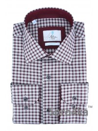 СЕРАЯ РУБАШКА В КРАСНУЮ КЛЕТОЧКУ ASTRON MIDDLE FIT FLANNEL