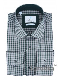 СІРА СОРОЧКА В ЗЕЛЕНУ КЛІТИНКУ ASTRON MIDDLE FIT FLANNEL
