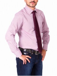 РОЗОВАЯ РУБАШКА MIDDLE FIT ASTRON RED & WHITE CHECK