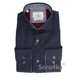 ТЕМНО-СІРА БАЙКОВА СОРОЧКА Astron Middle fit ТЕМНО-СІРА БАЙКОВА СОРОЧКА Astron Middle fit