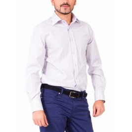 ФИОЛЕТОВАЯ РУБАШКА CASUAL ASTRON PURPLE & WHITE CHECK