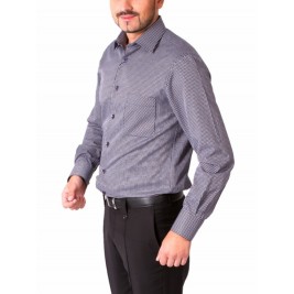 Коричнева сорочка в клітинку Middle Fit Astron