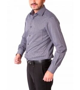 КОРИЧНЕВАЯ РУБАШКА В КЛЕТОЧКУ MIDDLE FIT ASTRON