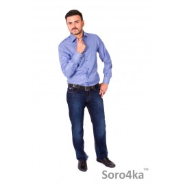 СИНЯЯ РУБАШКА MIDDLE FIT ASTRON BLUE & WHITE LONDON STRIPE