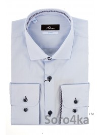 БЛАКИТНА ПРИТАЛЕНА СОРОЧКА SLIM FIT ASTRON PREMIER LINE
