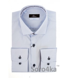 БЛАКИТНА ПРИТАЛЕНА СОРОЧКА SLIM FIT ASTRON PREMIER LINE