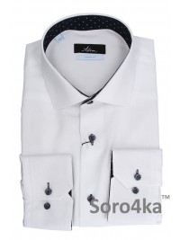 Класична біла сорочка Middle Fit Premier Line Astron White Plain