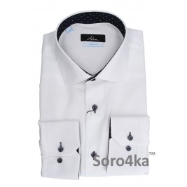 Класична біла сорочка Middle Fit Premier Line Astron White Plain