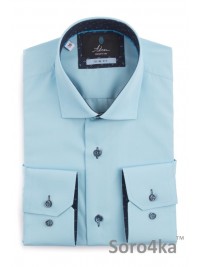 Стильна сорочка на довгий рукав Slim fit Astron