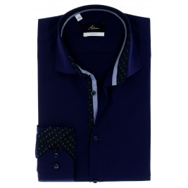 СТИЛЬНАЯ СИНЯЯ ПРИТАЛЕННАЯ РУБАШКА ASTRON SLIM FIT
