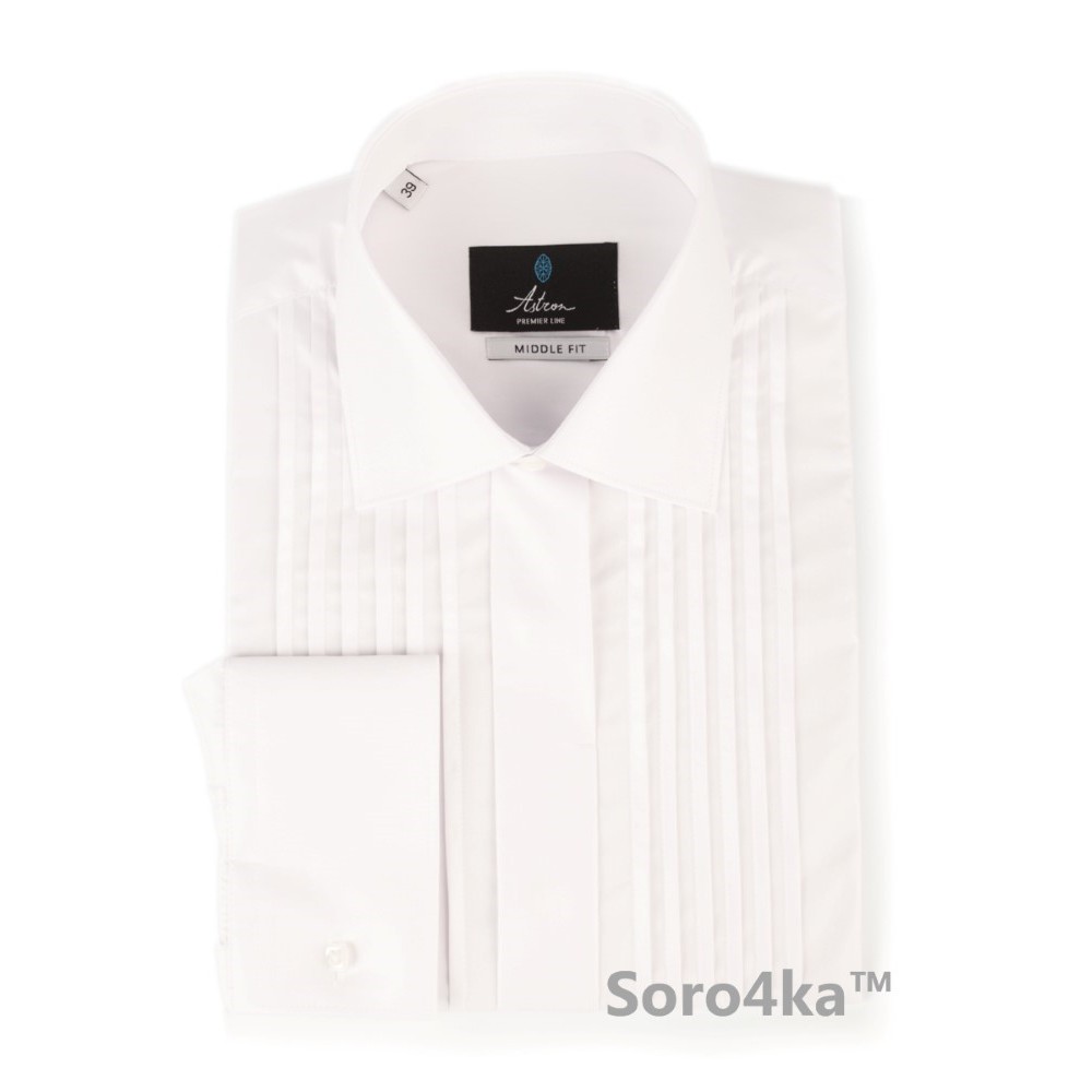 СОРОЧКА ГОФРОВАНА БІЛА ASTRON