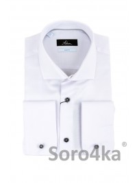 ТЕКСТУРНА БІЛА СОРОЧКА SLIM FIT ASTRON PREMIER LINE RHOMB