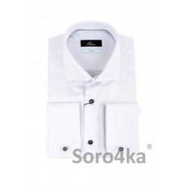 ТЕКСТУРНА БІЛА СОРОЧКА SLIM FIT ASTRON PREMIER LINE RHOMB