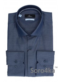 СТИЛЬНА ПРИТАЛЕНА СОРОЧКА В РИСУНОК SLIM FIT ASTRON PREMIER LINE
