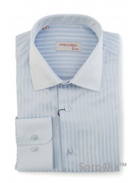 ГОЛУБАЯ РУБАШКА MIDDLE FIT ASTRON LIGHT BLUE PREMIER STRIPE